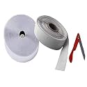 UR LITTLE SHOP 25 Meters Each Self Adhesive Hook Tape and Self Adhesive Loop Tape_20MM_White Color_with Easy Removal Sticker DHPMCRK