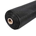 UR LITTLE SHOP 3 Feet Height X 100 Feet Length_90 Cm X 3000 Cm_36 Inches X 1200 Inches_Fiber Glass Mosquito Net for Windows_Full Bundle/Roll_200 GSM_Black Color DHPMCRA