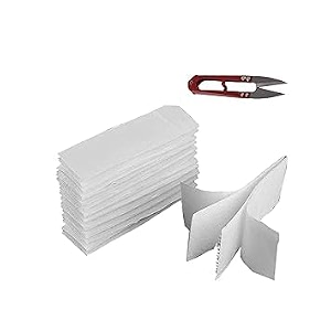 ur little shop 5 inches self adhesive hook and self adhesive loop tape pieces_20mm_with easy removal sticker_10 pairs_white color dhpmcrr