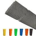 UR LITTLE SHOP 6.6 Feet Height X 50 Feet Length UV Stabilized PVC Tree Guard Net_Fencing net_Fencing Mesh_Anti Bird Net_Black Color UOFW95