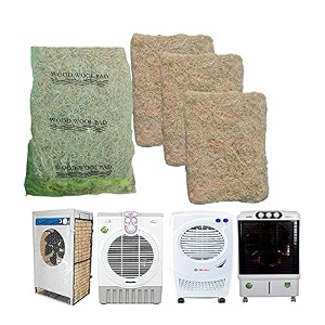 ur little shop air cooler plain grass_cooling pads_wood wool_18 x 26 inches_set of 3 pack_suitable for all desert coolers u2cg1