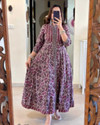 Urami Printed Cotton Rayon Anarkali Kurta for