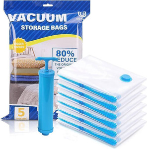 uratech space saver compression sealer bags with manual pump travel storage vacuum bags