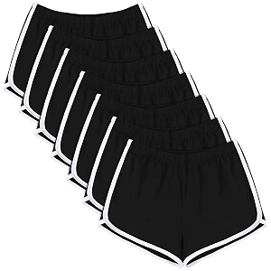 URATOT 7 Pack Womens Cotton Shorts Dolphin