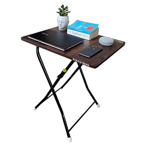 folding study table i foldable laptop table i portable breakfast table i multipurpose children39s table matte finish walnut