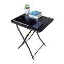 Multi-Purpose Folding Study Table, Children's Laptop Desk, Portable Foldable Bed Side/Sofa/Breakfast Table, Portable Work from Home Desk (Dark Wenge)