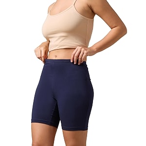 urban adventure high coverage premium cotton spandex mid waist elastane stretch shorties - gym -cycling shortstights for women