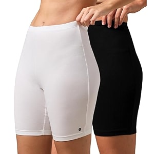 urban adventure high coverage premium cotton spandex mid waist elastane stretch shorties - gym -cycling shortstights for women