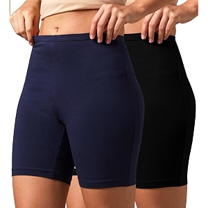 urban adventure high coverage premium cotton spandex mid waist elastane stretch shorties - gym -cycling shortstights for women