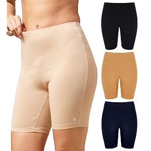 urban adventure high coverage premium cotton spandex mid waist elastane stretch shorties - gym -cycling shortstights for women