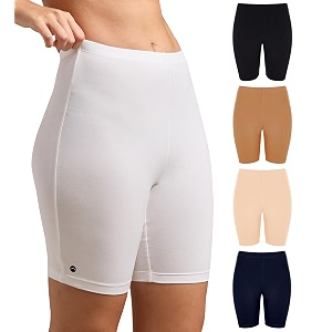 urban adventure high coverage premium cotton spandex mid waist elastane stretch shorties - gym -cycling shortstights for women