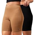 URBAN ADVENTURE High Coverage Premium Cotton Spandex Mid Waist Elastane Stretch Shorties - Gym -Cycling Shorts/Tights for Women