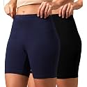 URBAN ADVENTURE High Coverage Premium Cotton Spandex Mid Waist Elastane Stretch Shorties - Gym -Cycling Shorts/Tights for Women