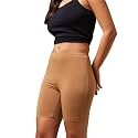 URBAN ADVENTURE High Coverage Premium Cotton Spandex Mid Waist Elastane Stretch Shorties - Gym -Cycling Shorts/Tights for Women