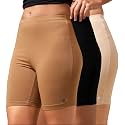URBAN ADVENTURE High Coverage Premium Cotton Spandex Mid Waist Elastane Stretch Shorties - Gym -Cycling Shorts/Tights for Women