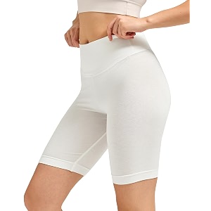 urban adventure high waist cotton cycling shorts for women  stretchable active wear for workout running amp yoga