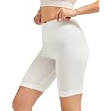 URBAN ADVENTURE High Waist Cotton Cycling Shorts for Women – Stretchable Active Wear for Workout, Running &amp; Yoga
