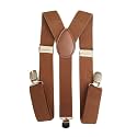 Urban alfami Men's and Women's Enamel Elastic Adjustable Braces Trouser Y-Back Clip on Suspender, gallace for men