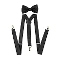 Urban alfami Men's and Women's Enamel Elastic Adjustable Braces Trouser Y-Back Clip on Suspender, gallace for men