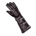 URBAN BUCK Real Sheepskin Leather Sky Gauntlet Costume Glove - Regular Fit Long Arm Cuff Mens Unlined Cosplay Gloves