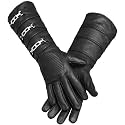 URBAN BUCK Real Sheepskin Leather Sky Gauntlet Costume Glove - Regular Fit Long Arm Cuff Mens Premium Cosplay Gloves Set