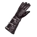 URBAN BUCK Sky Real Sheepskin Leather Costume Gauntlet Glove - Regular Fit Long Arm Cuff Mens Unlined Cosplay Gloves