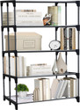 URBAN CHOICE BOOKCASES Metal Open Book Shelf (Finish Color - BLACK, DIY(Do-It-Yourself))