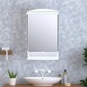 URBAN CHOICE storage washbasin rack and shelf Polypropylene Wall Shelf (Number of Shelves - 6, White)
