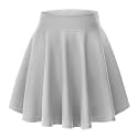 Urban CoCo Women's Basic Versatile Stretchy Flared Casual Mini Skater Skirt