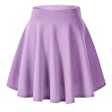 Urban CoCo Women's Basic Versatile Stretchy Flared Casual Mini Skater Skirt