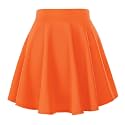 Urban CoCo Women's Basic Versatile Stretchy Flared Casual Mini Skater Skirt