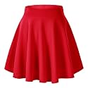 Urban CoCo Women's Basic Versatile Stretchy Flared Casual Mini Skater Skirt