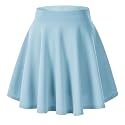 Urban CoCo Women's Basic Versatile Stretchy Flared Casual Mini Skater Skirt