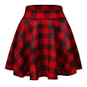Urban CoCo Women's Basic Versatile Stretchy Flared Casual Mini Skater Skirt