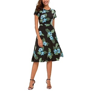 Urban CoCo Womens Floral Print Short Sleeve