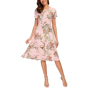 Urban CoCo Womens Floral Print Short Sleeve