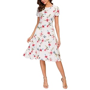 Urban CoCo Womens Floral Print Short Sleeve