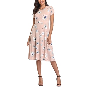 Urban CoCo Womens Floral Print Short Sleeve