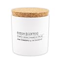 Urban Concepts by DECOCANDLES - Highly Scented Soy Candle - Long Lasting - Hand Poured in USA (9 Oz. Cork, Fresh Coffee)