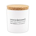 Urban Concepts by DECOCANDLES - Highly Scented Soy Candle - Long Lasting - Hand Poured in USA (9 Oz. Cork, Lavender Bergamot)