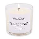 Urban Concepts by DECOCANDLES - Highly Scented Soy Candle - Long Lasting - Hand Poured in USA (6 Oz., Fresh Linen)