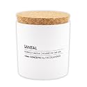 Urban Concepts by DECOCANDLES - Highly Scented Soy Candle - Long Lasting - Hand Poured in USA (9 Oz. Cork, Santal Reserve)