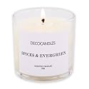 Urban Concepts by DECOCANDLES - Highly Scented Soy Candle - Long Lasting - Hand Poured in USA (6 Oz., Spices &amp; Evergreen)