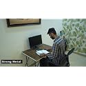 Urban Decor Foldable Study Desk – Compact Design with Durable Engineered Wood Top and Metal Frame
