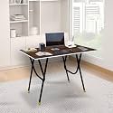 Urban Decor Foldable Study Table – Strong Engineered Wood Top with Stylish Metal Support