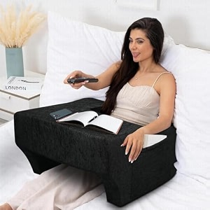 urban decor lap desk pillow  portable computer table amp laptop lap desk for sofa bed  ergonomic gaming desk table with arm rest  work desk accessories for reading grey color