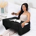 Urban Decor Lap Desk Pillow | Portable Computer Table &amp; Laptop Lap Desk for Sofa, Bed, | Ergonomic Gaming Desk Table with Arm Rest | Work Desk Accessories for Reading, |Grey Color