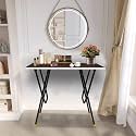 Urban Decor Portable Office Table – Engineered Wood Top, Metal Legs, and Foldable for Easy Storage