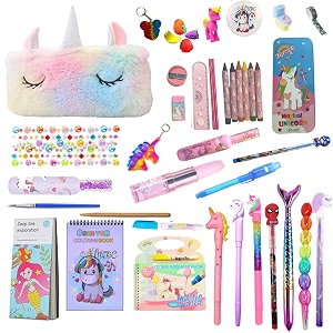 unicorn stationery set for girls birthday return gifts for kids school supply stationery combo set set of 44