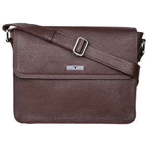 urban forest cody brown leather messenger bag for men